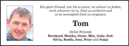 Traueranzeige TOM 