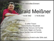 Traueranzeige Harald Meißner