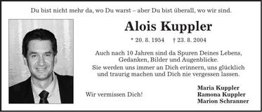 Traueranzeige Marion Schranner