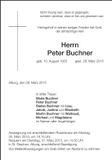 Traueranzeige Peter Buchner