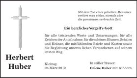 Traueranzeige  