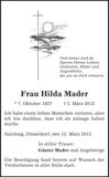 Traueranzeige  