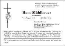 Traueranzeige  