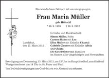 Traueranzeige  