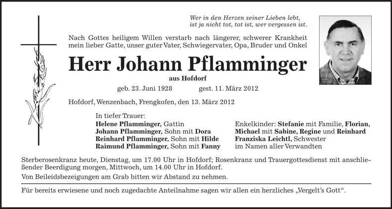 Traueranzeige  