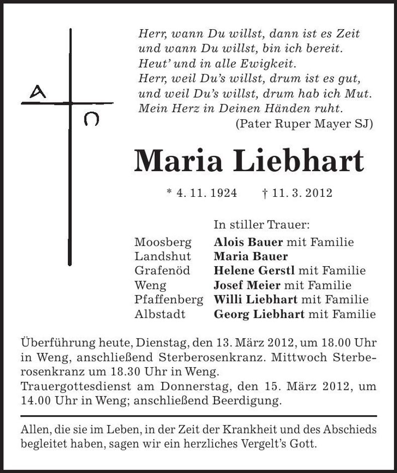 Traueranzeige  