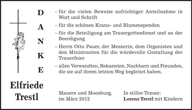 Traueranzeige  