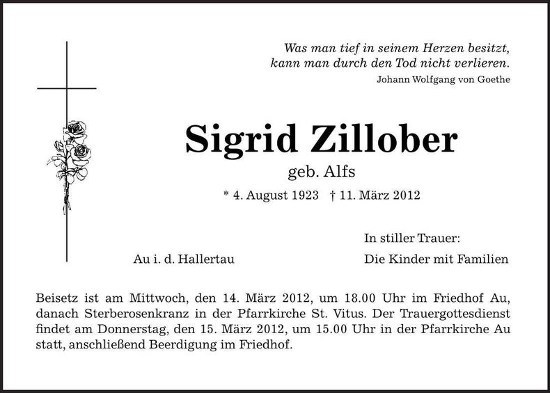 Traueranzeige  