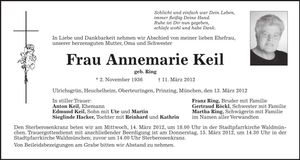Traueranzeige  