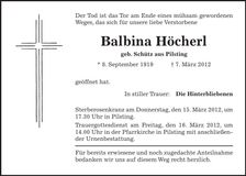 Traueranzeige  