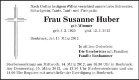 Traueranzeige  