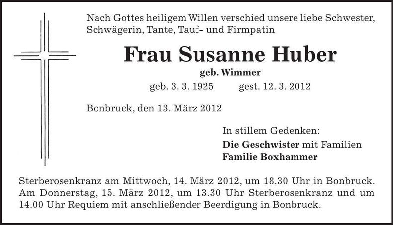 Traueranzeige  