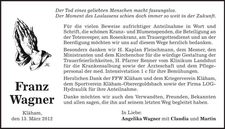 Traueranzeige  