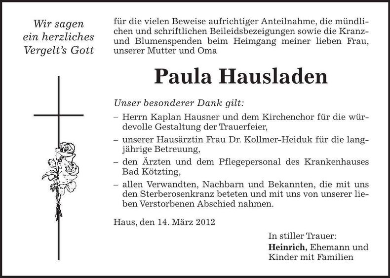 Traueranzeige  
