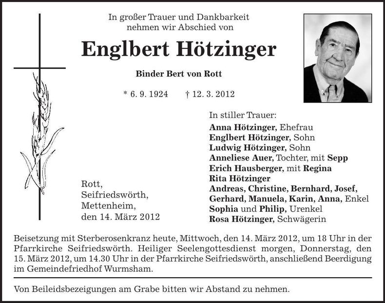 Traueranzeige  