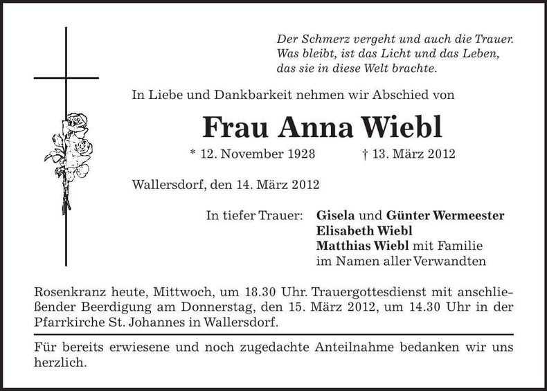 Traueranzeige  