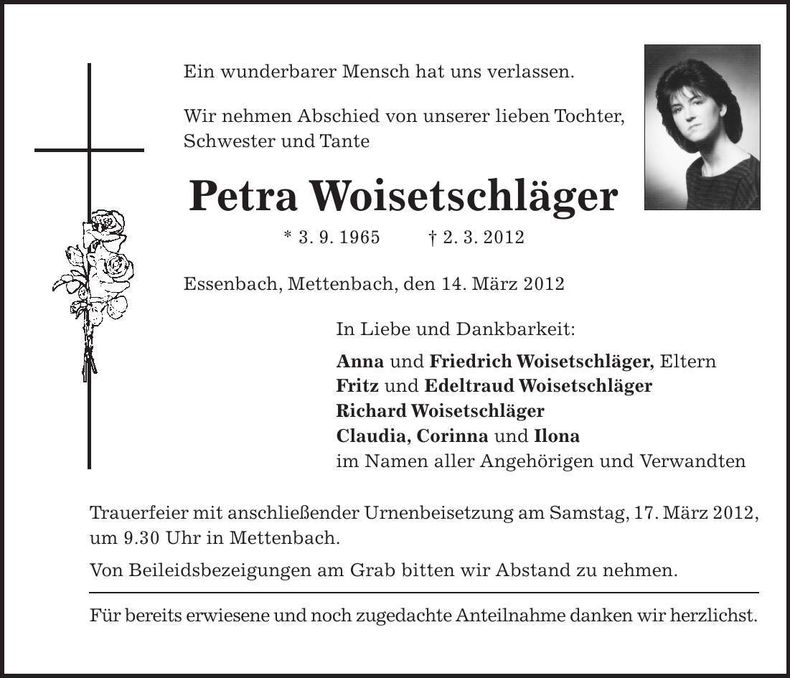 Traueranzeige  