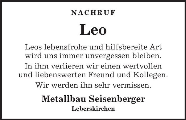Traueranzeige  