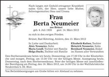 Traueranzeige  