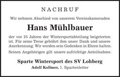 Traueranzeige  