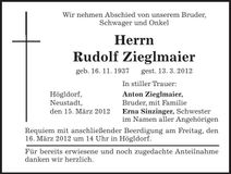 Traueranzeige  
