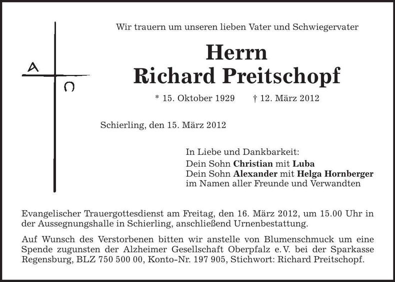 Traueranzeige  