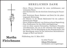 Traueranzeige  