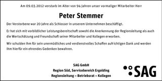 Traueranzeige  
