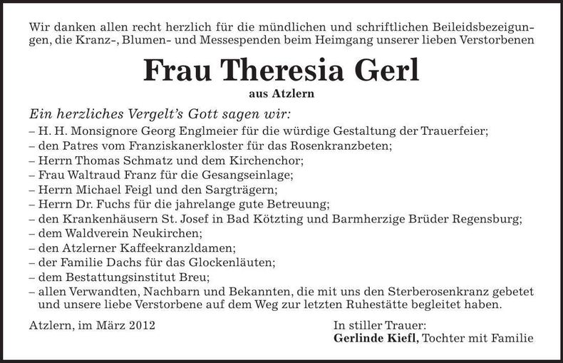 Traueranzeige  