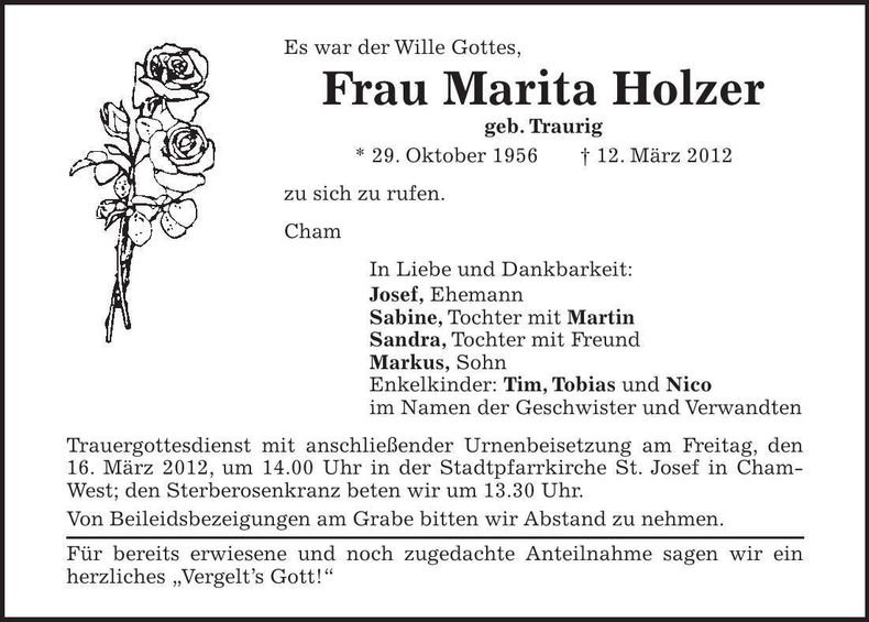 Traueranzeige  