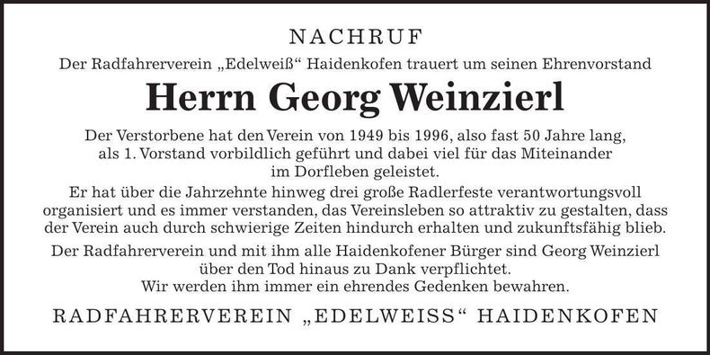 Traueranzeige  