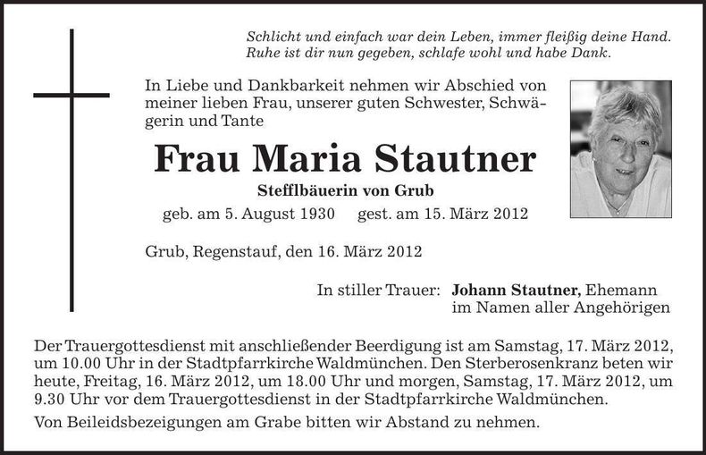 Traueranzeige  