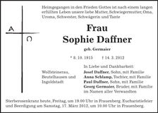 Traueranzeige  