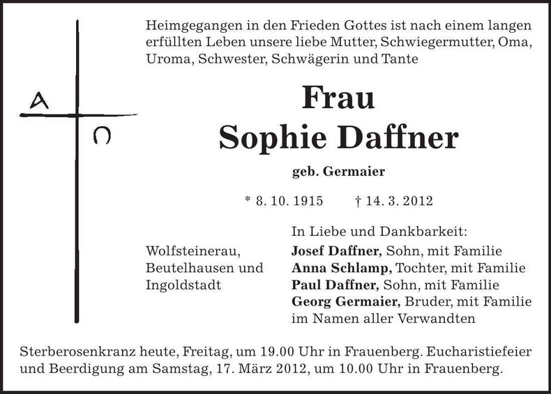 Traueranzeige  