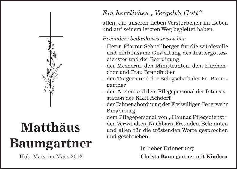 Traueranzeige  