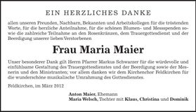 Traueranzeige  