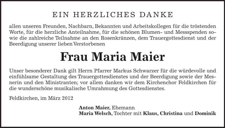 Traueranzeige  
