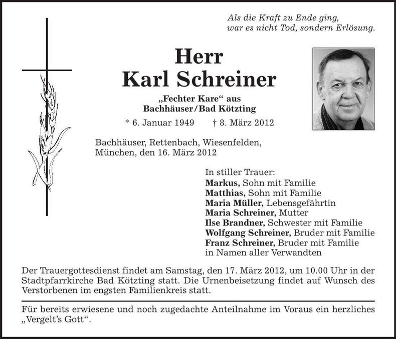 Traueranzeige  