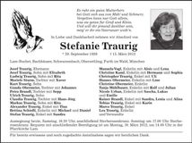 Traueranzeige  