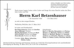 Traueranzeige  
