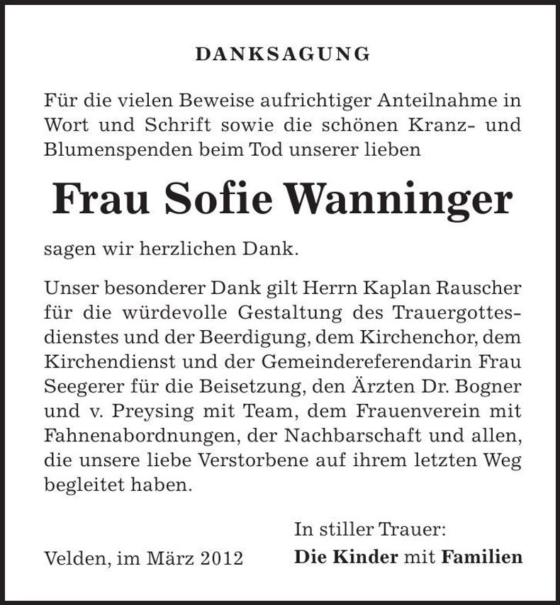 Traueranzeige  
