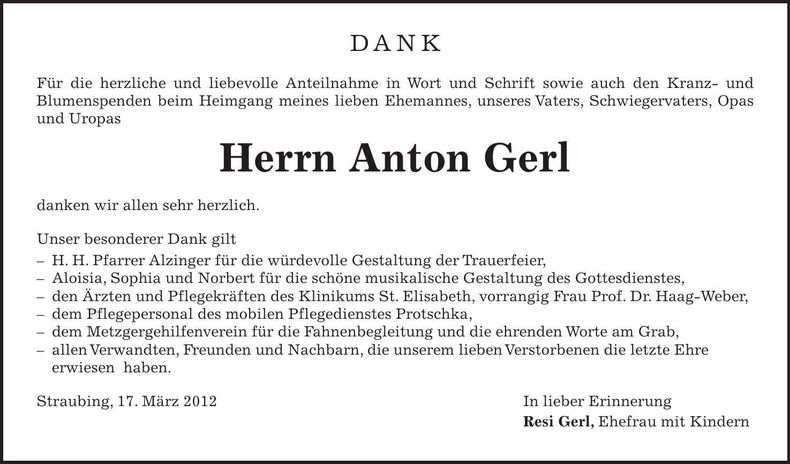 Traueranzeige  
