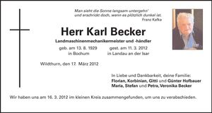 Traueranzeige  