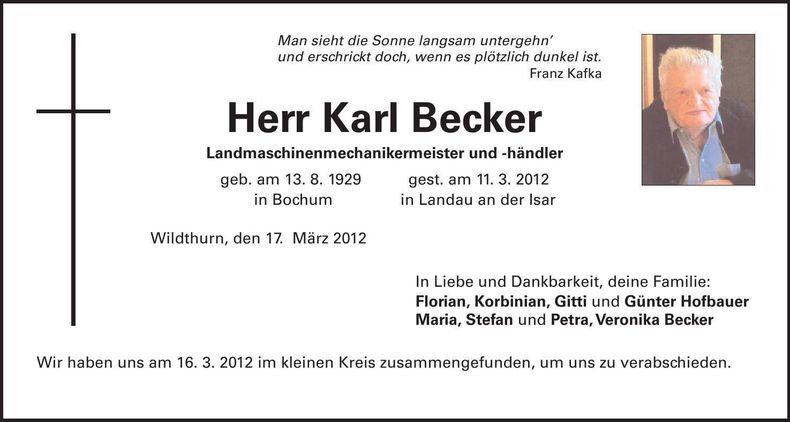 Traueranzeige  