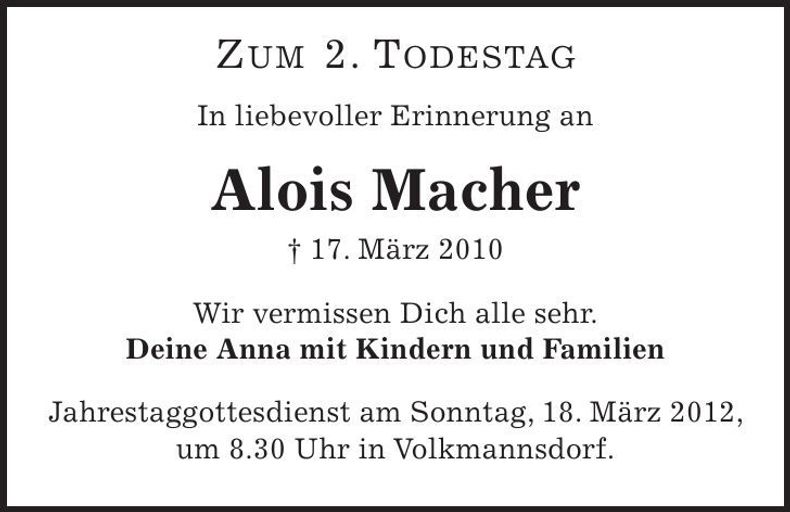 Traueranzeige  