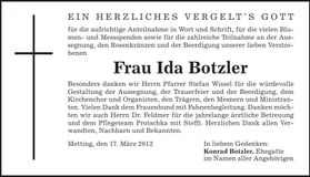 Traueranzeige  
