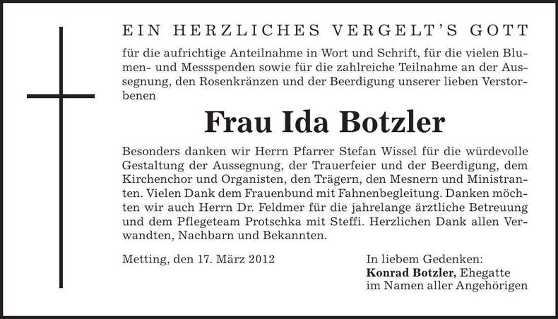 Traueranzeige  