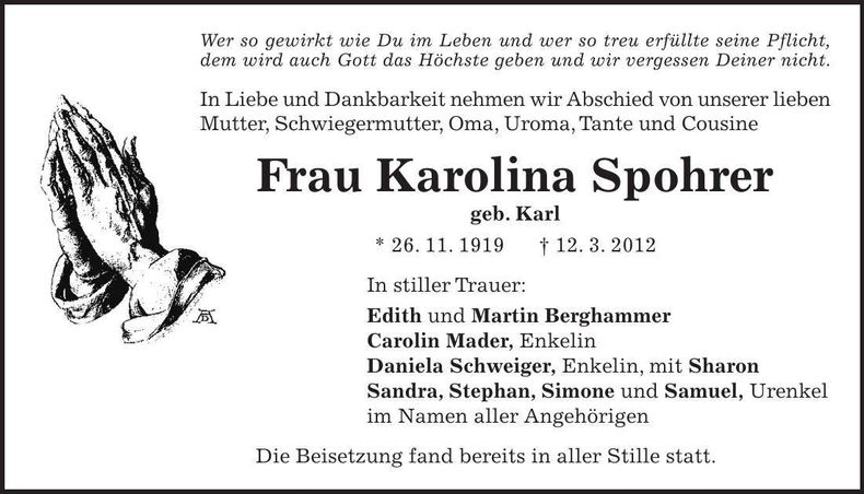 Traueranzeige  