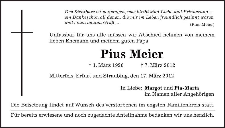 Traueranzeige  