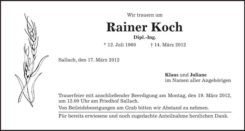 Traueranzeige  